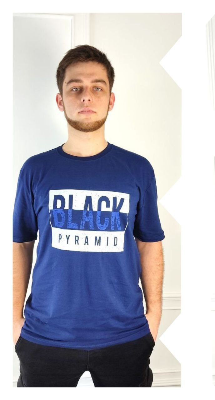 Футболка Global (2XL-5XL) 4302 blue (лето)