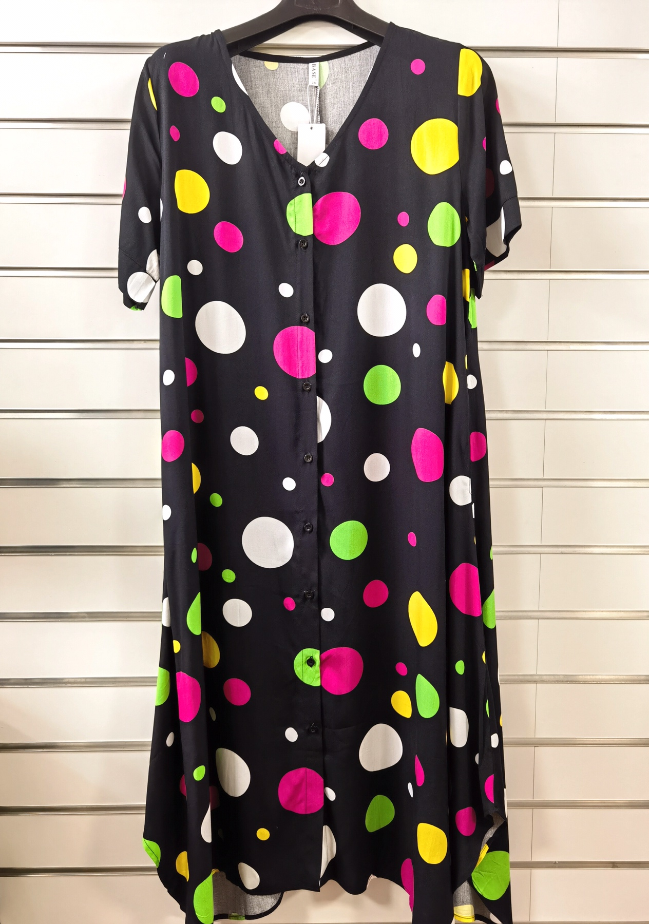 Платье BASE (2XL-6XL) 8581 black (лето)