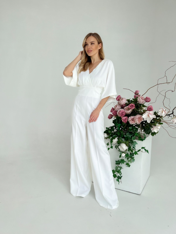 Комбинезон KIT (XS-3XL) 201 white (деми)