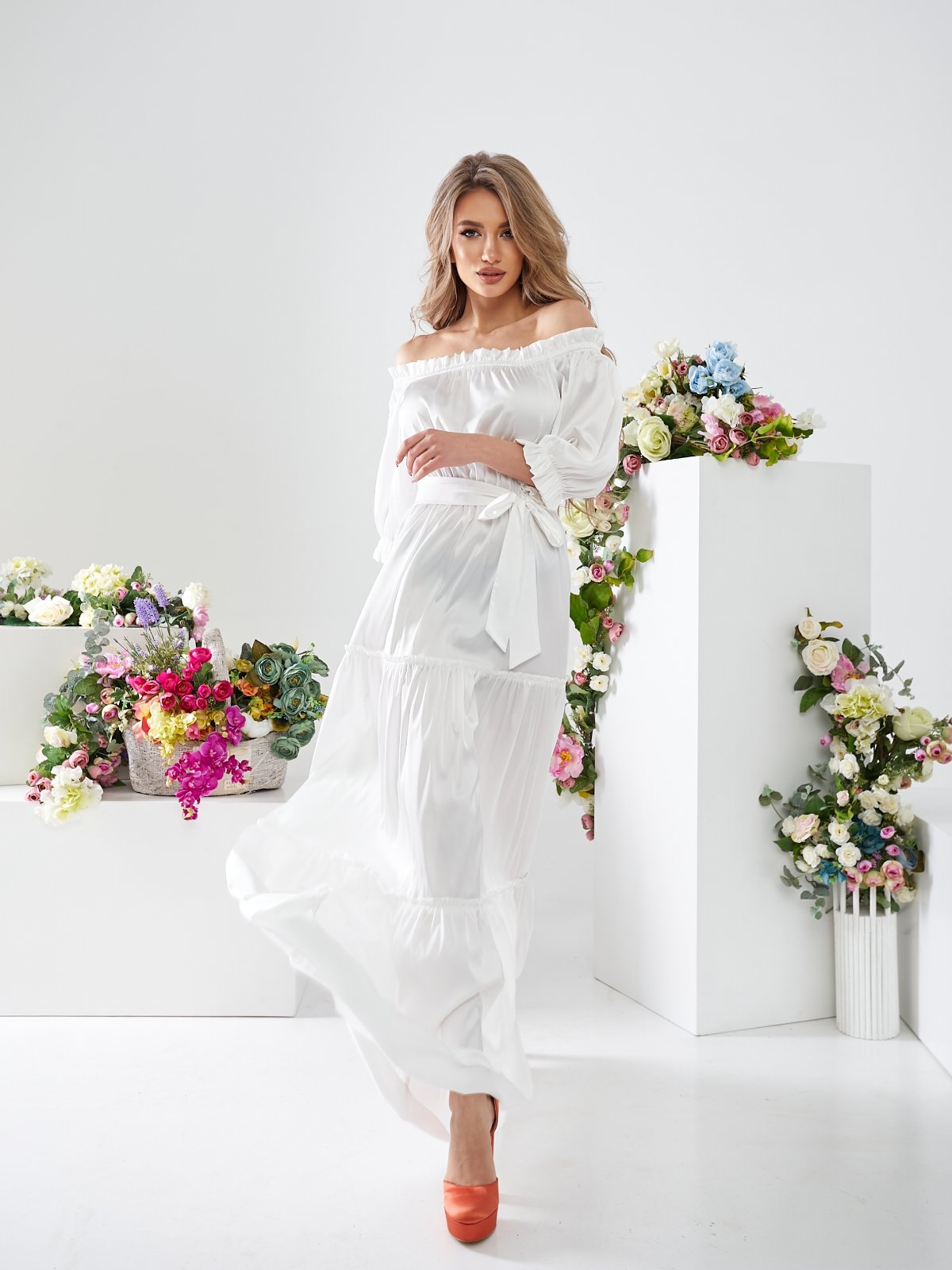 Платье KIT (S-3XL) 230 white (лето)