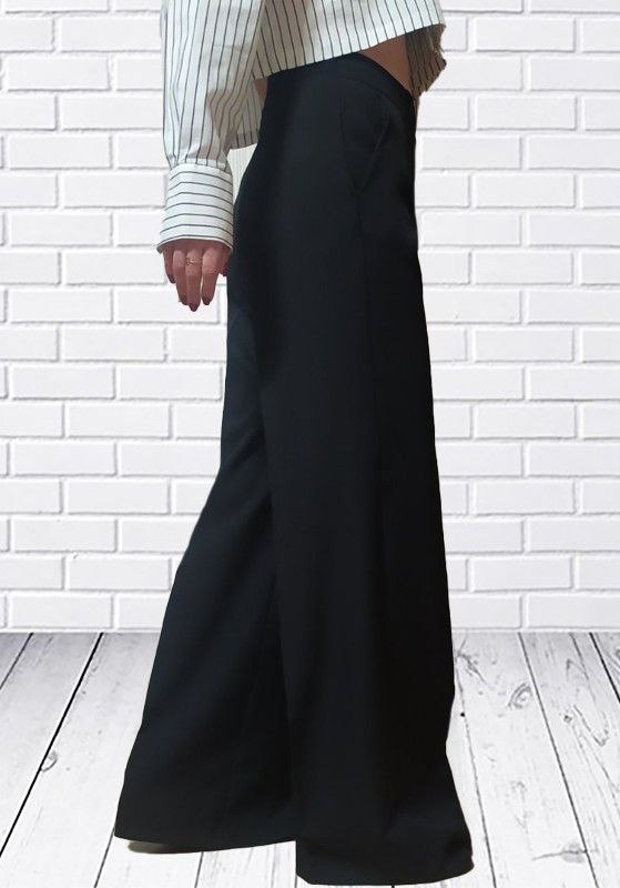 Штаны H&S (36-42) 129 black-old-1 (деми)