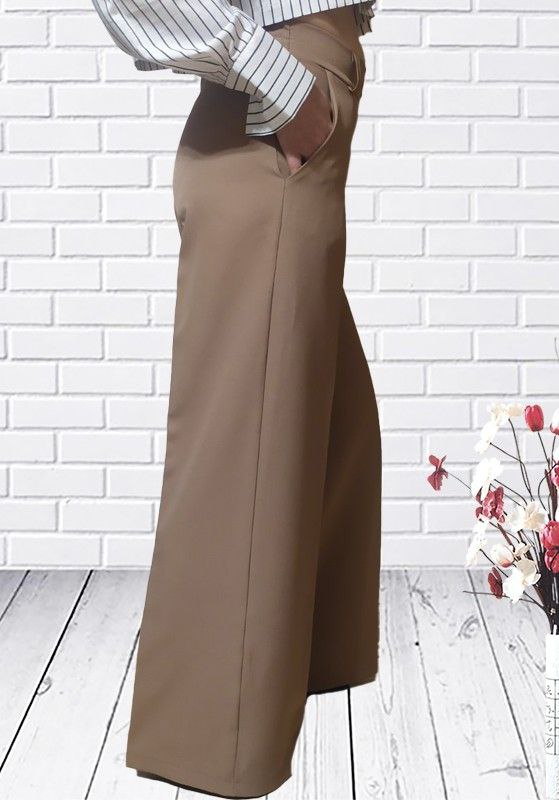 Штаны H&S (36-42) 129 brown-old-1 (деми)