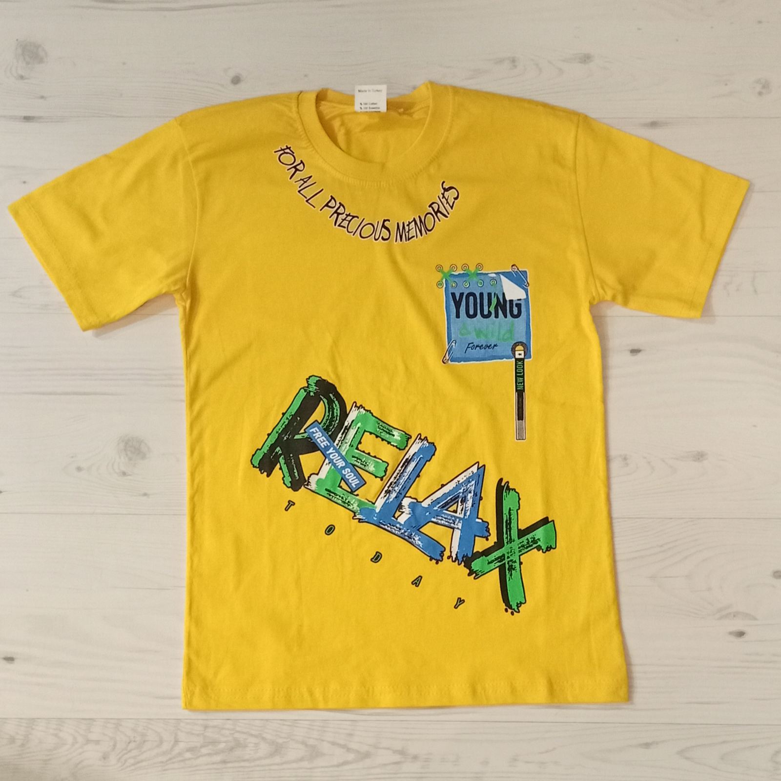 Футболка Malibu2 (13-15) 00104-1 yellow (лето)