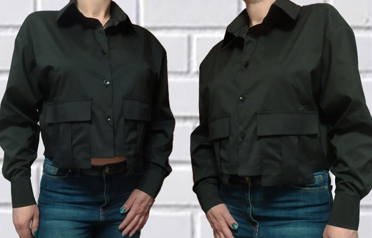 Рубашка H&S (S-L) 512 black (деми)