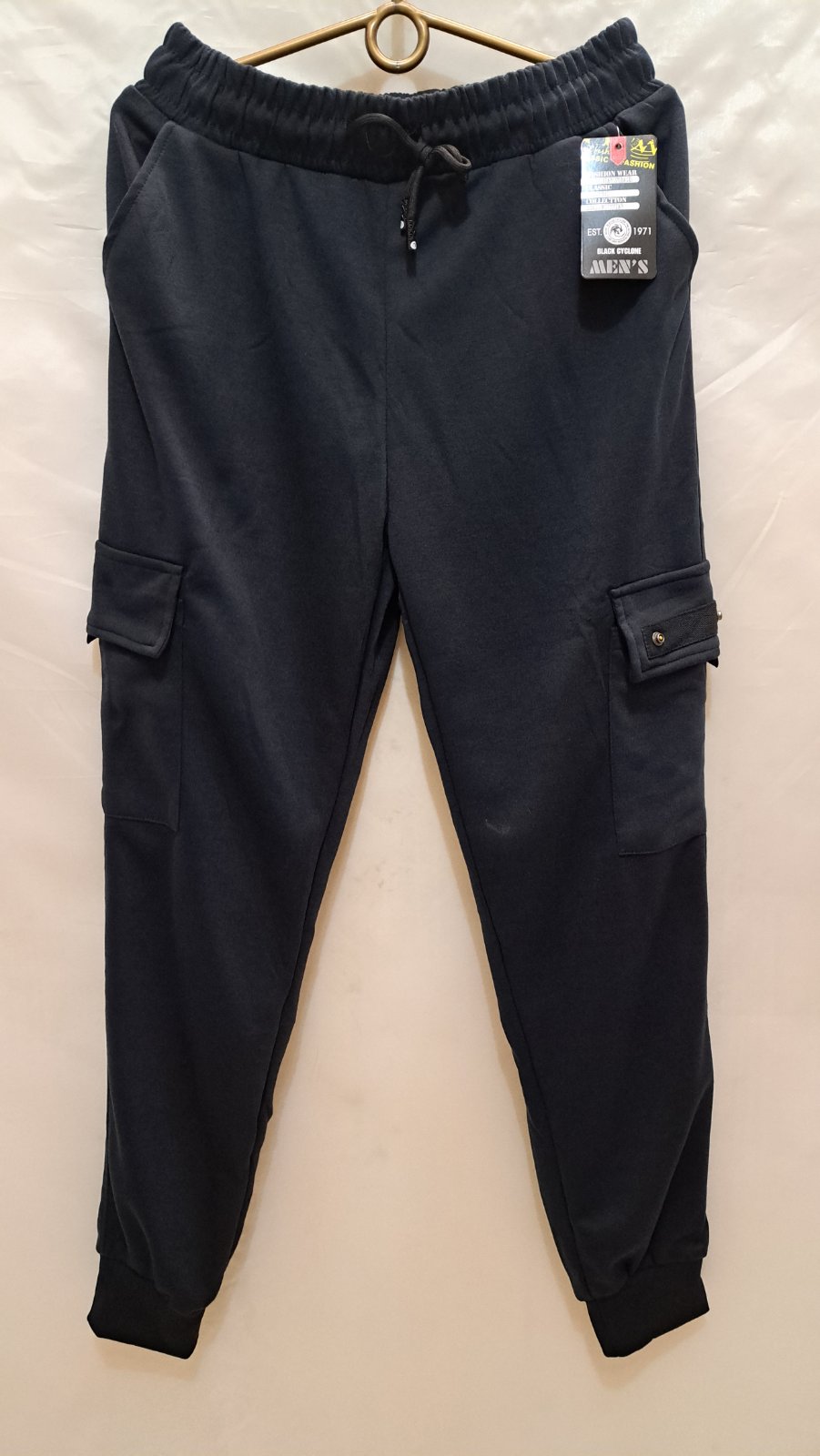 Штаны спорт Giang (XL-5XL) 7002 navy (деми)