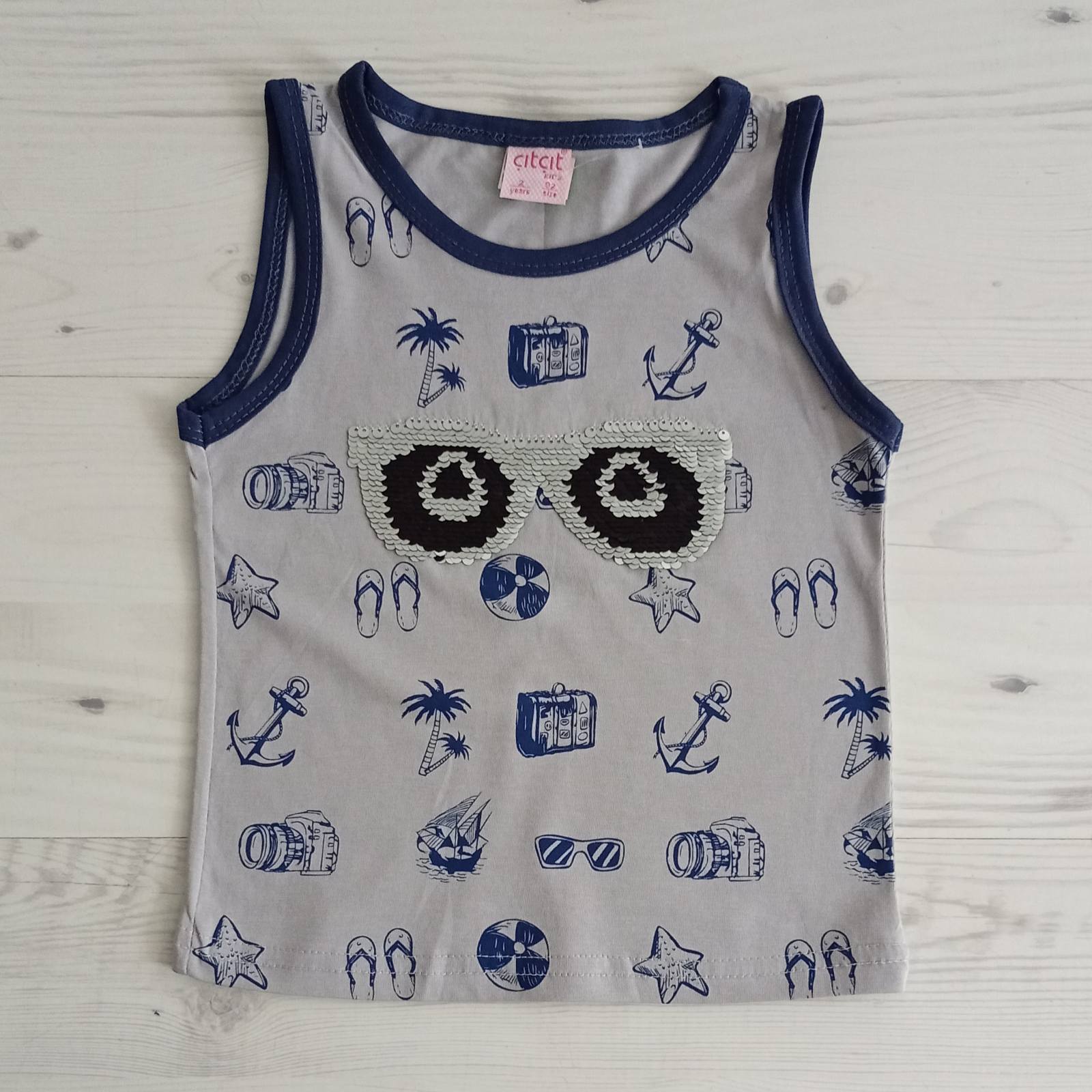 Майка Malibu2 (2-5) ML102 grey (лето)