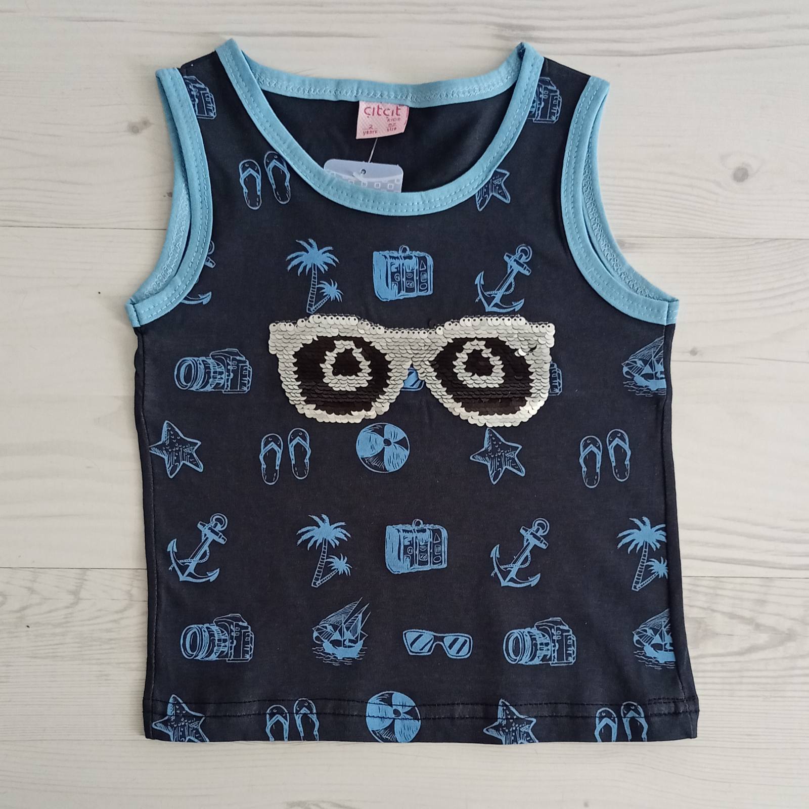 Майка Malibu2 (2-5) ML103 black (лето)