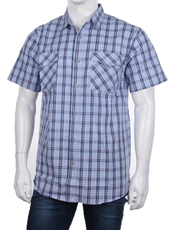 Рубашка Logaster (XL-5XL) A735-1 l.blue (лето)