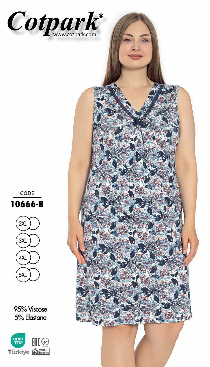 Ночнушка Disneyopt (2XL-5XL) 10666B blue (лето)