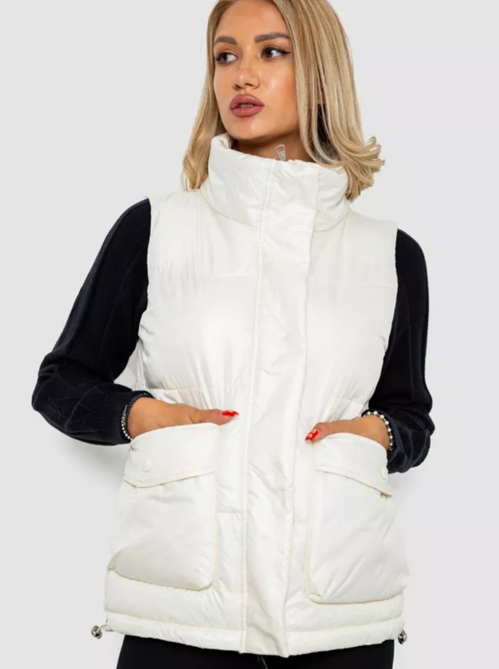 Жилетка Seven Group (S-4XL) M533 l.beige (деми)