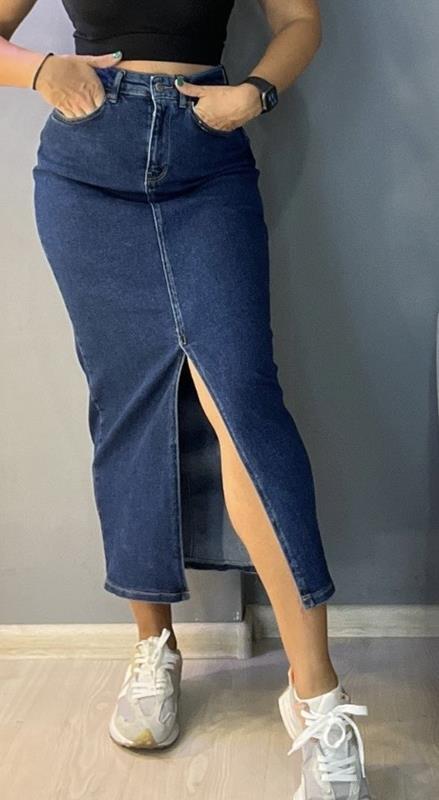 Юбка Lady N (28-33) 9637 navy (лето)