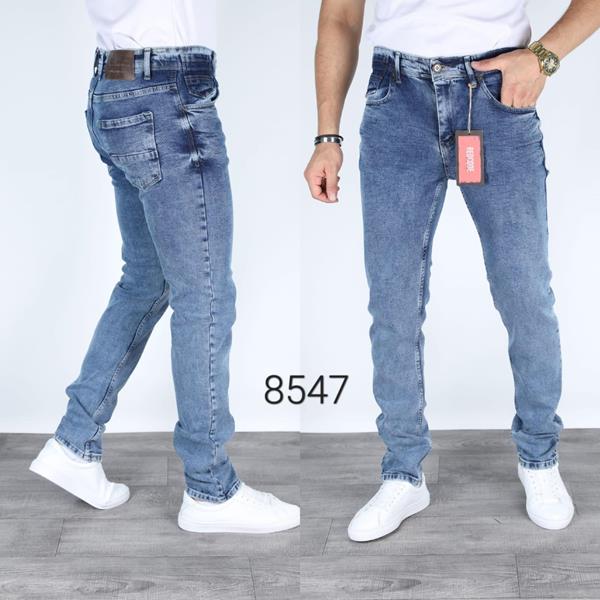 Джинсы Navas (32-40) 8547 l.blue (деми)