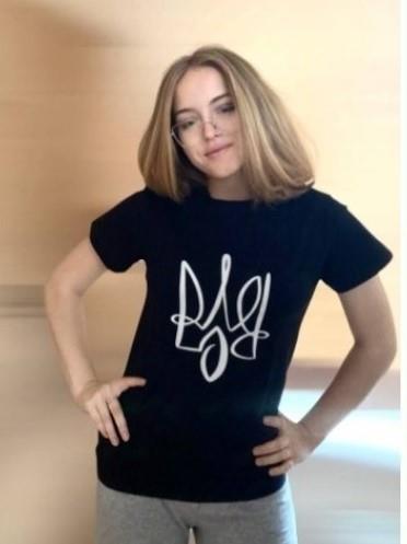 Футболка Mary Brand (44-54) MB97 black (лето)