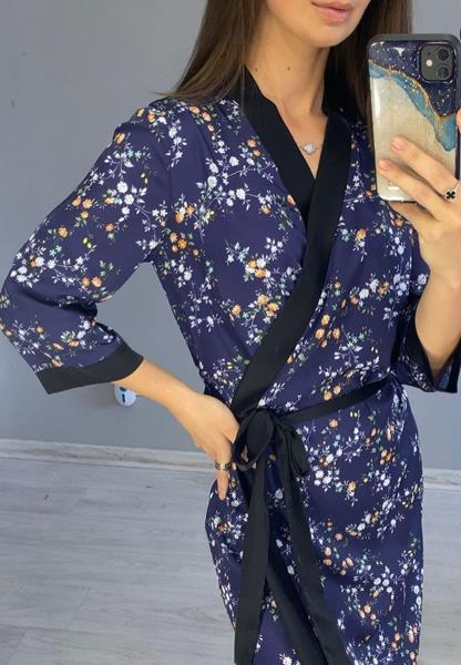 Халат Gull (42-48) GU32 navy (лето)