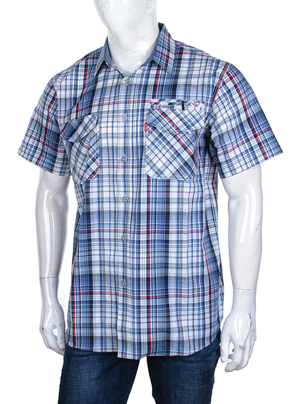 Рубашка Logaster (XL-5XL) A707-1 grey (лето)
