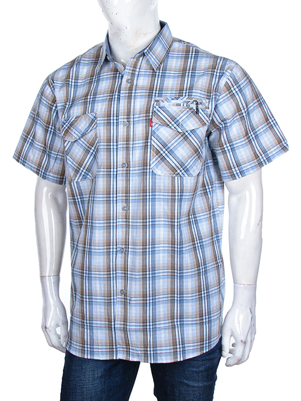 Рубашка Logaster (XL-5XL) A707-2 beige (лето)