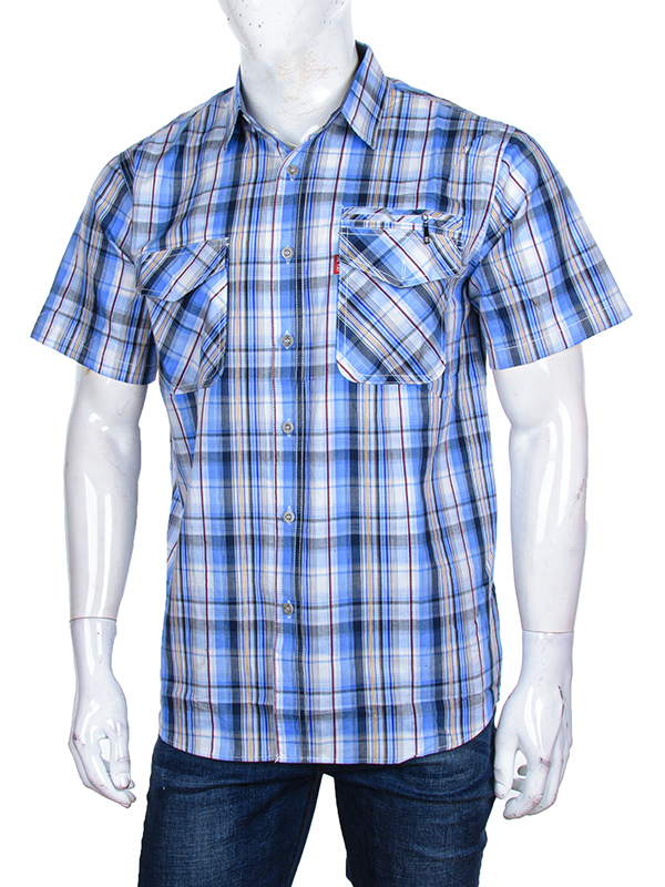 Рубашка Logaster (XL-5XL) A707-6 blue (лето)