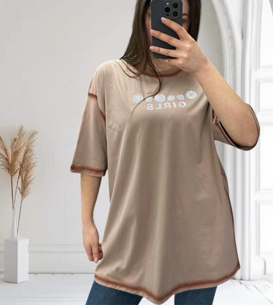 Футболка Ekvato (48-58) 25105 beige (лето)