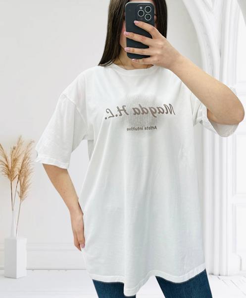 Футболка Novetly Store (48-58) 25062 white (лето)