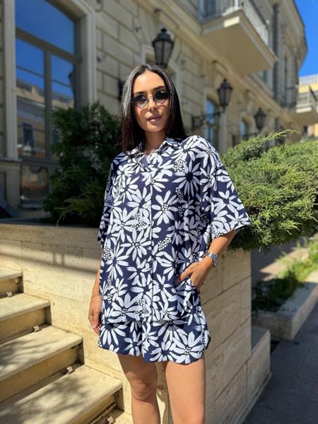 Костюм Arina (42-48) 2356-1 navy (лето)
