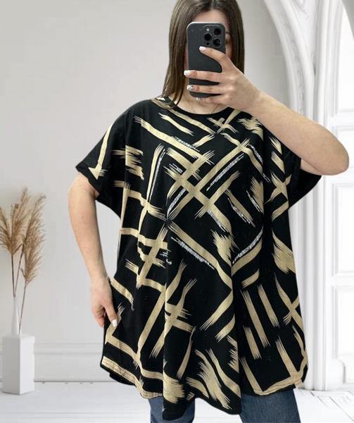 Футболка G.L.S.A (54-64) 25008 black (лето)