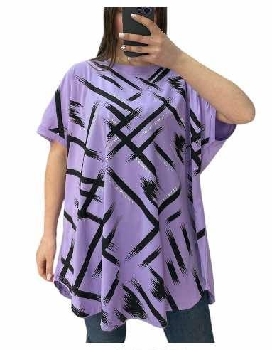 Футболка G.L.S.A (54-64) 25008 lilac (лето)