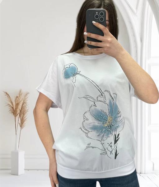 Футболка G.L.S.A (46-54) 25025 white (лето)
