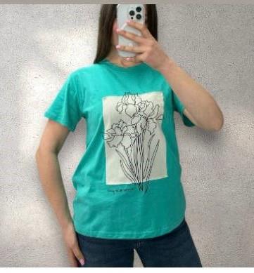 Футболка G.L.S.A (44-48) 25049 l.blue (лето)