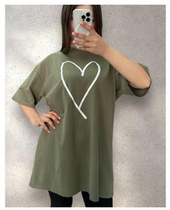 Туника Anna&Vika (48-56) 25080 khaki (лето)