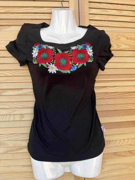 Вышиванка Sport style (S-2XL) 022 black (лето)