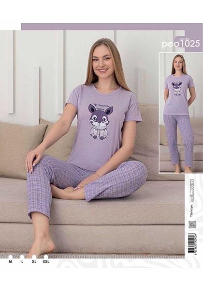 Пижама Dra Gon (M-2XL) 1025 purple (лето)