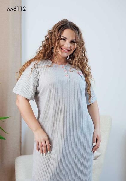 Туника Dra Gon (L-3XL) 6112 l.grey (лето)
