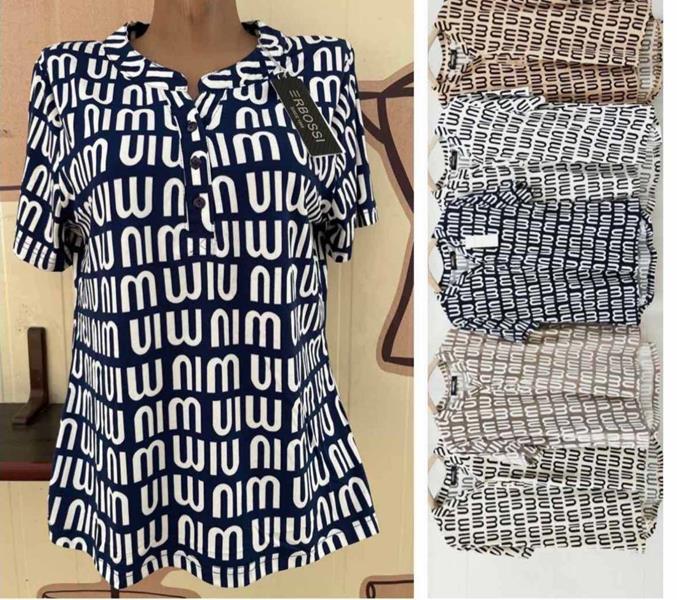 Блузка Ileana (M-3XL) IL11 milk (лето)