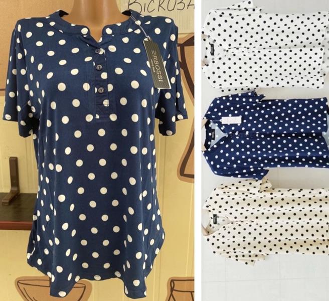 Блузка Ileana (M-3XL) IL43 navy (лето)