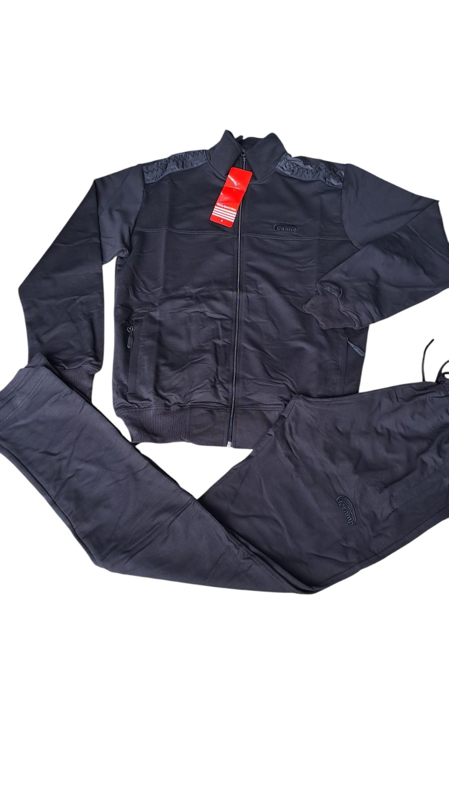 Костюм спорт Cramp (M-3XL) C1 black (деми)