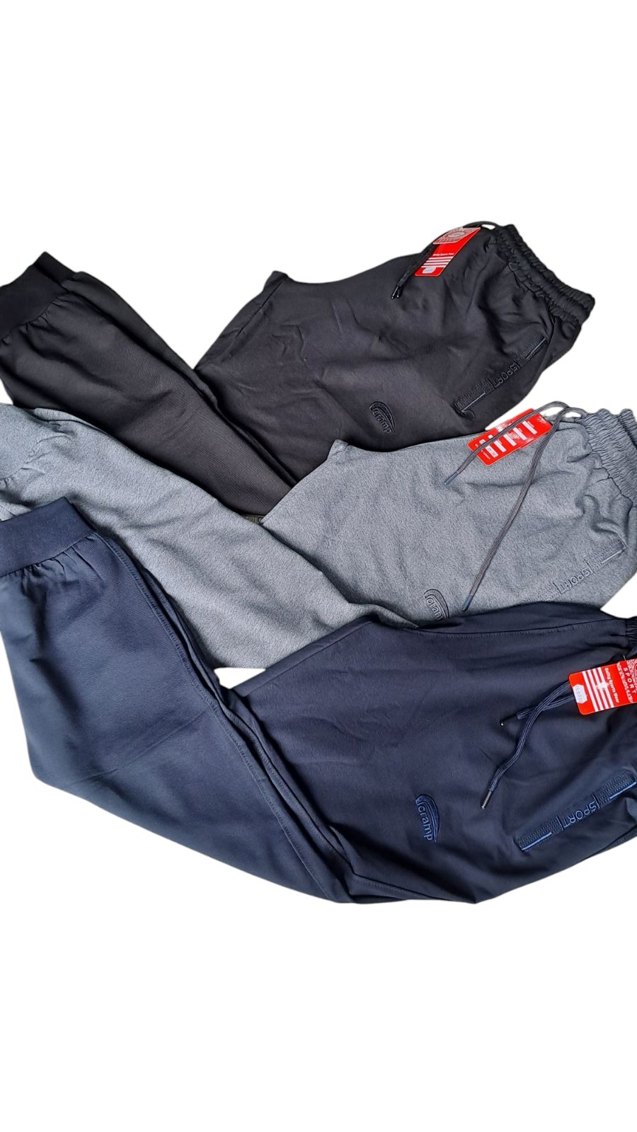 Штаны спорт Cramp (6XL-10XL) C14 black (деми)
