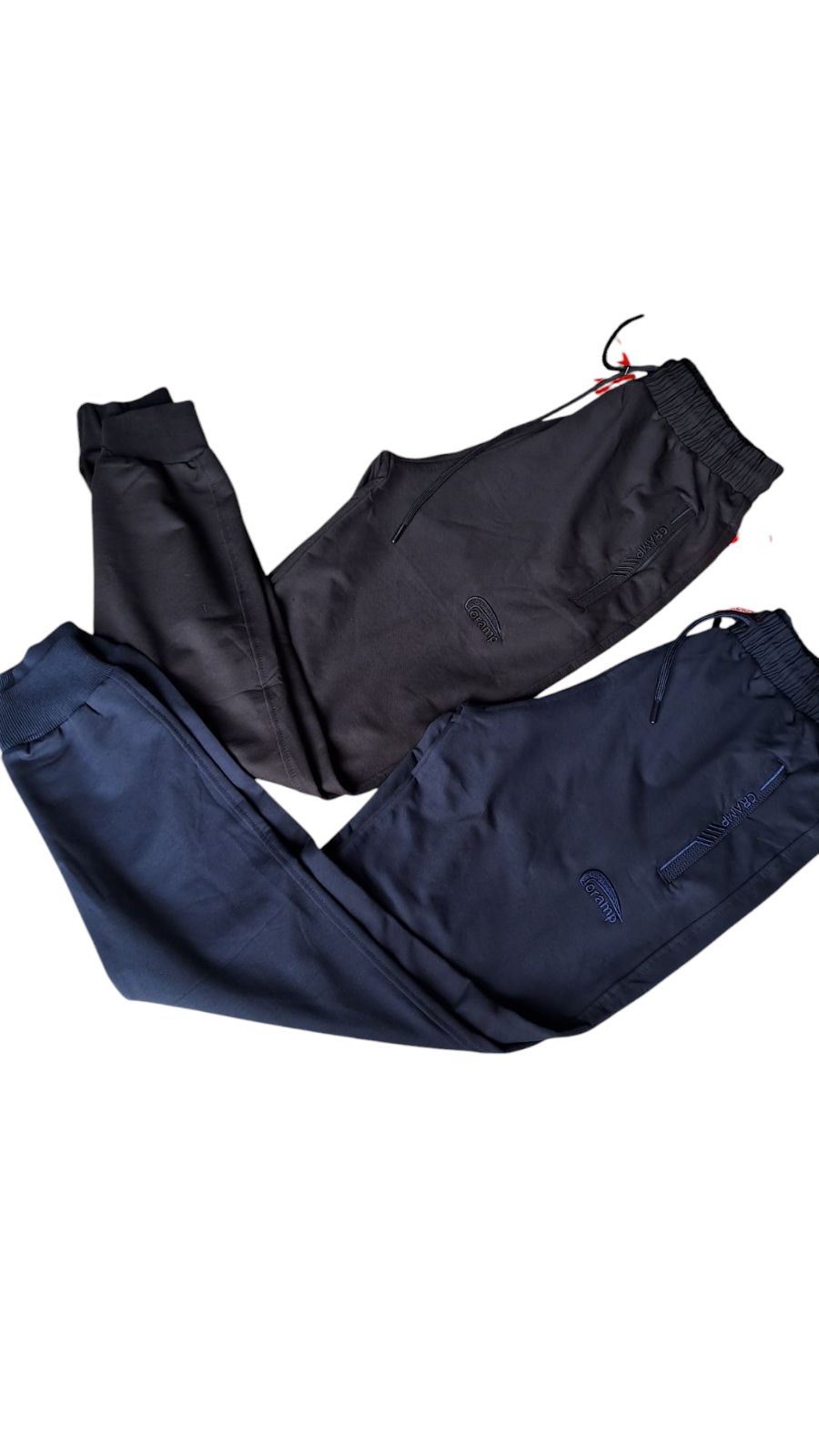 Штаны спорт Cramp (M-3XL) C26 black (деми)