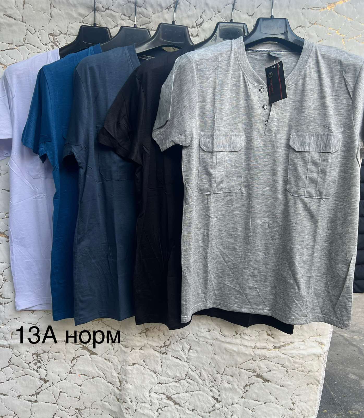 Футболка Lina (XL-3XL) L61 blue (лето)