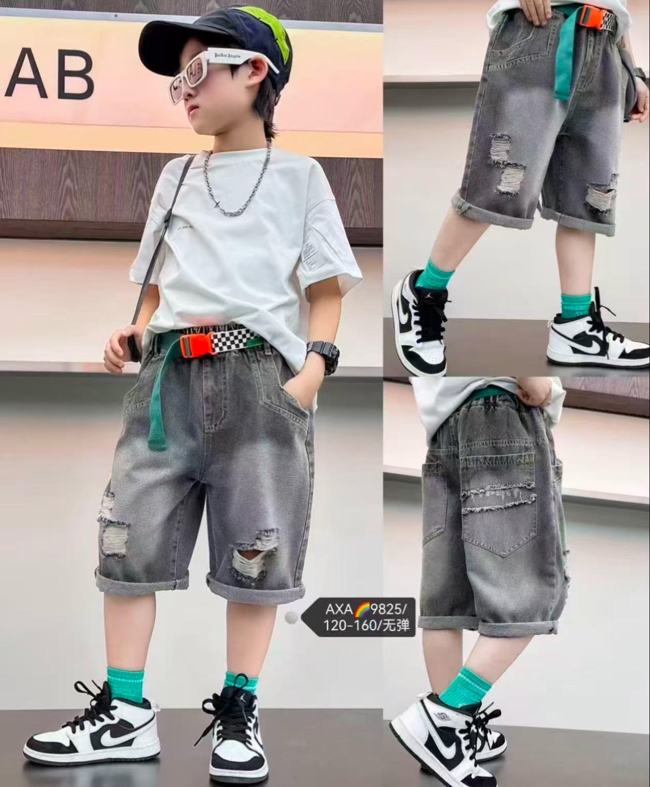 Бриджи Major (120-160) 9825 grey (лето)