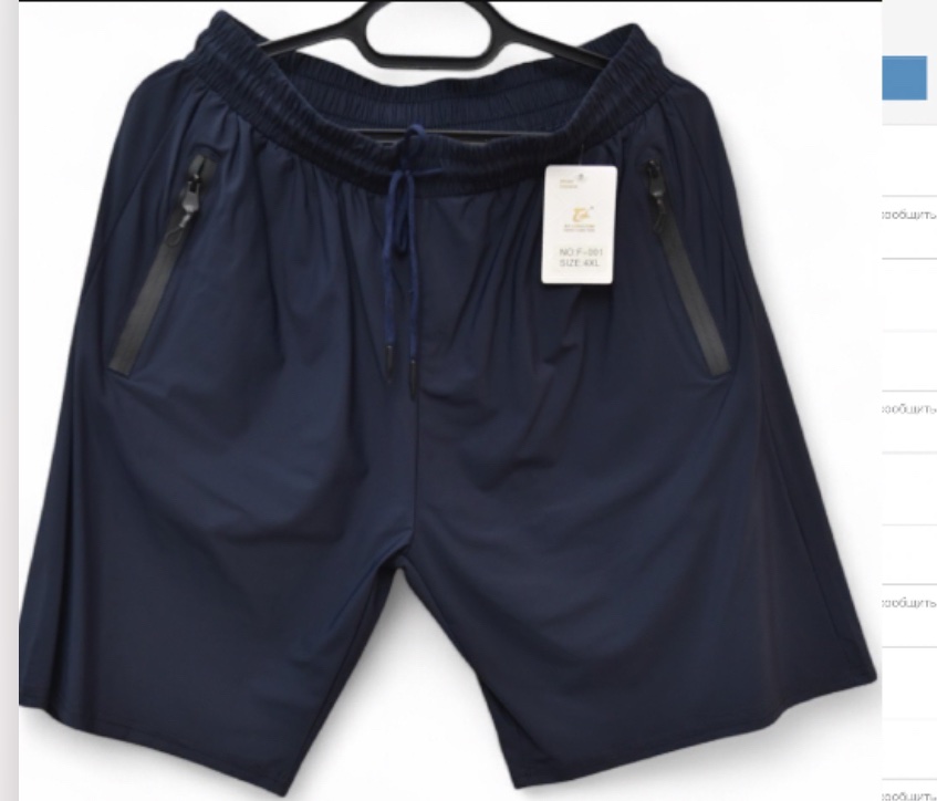 Шорты Vanda (XL-5XL) 001 navy (лето)