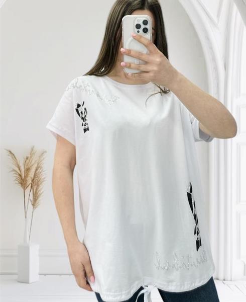 Футболка G.L.S.A (52-56) 25308 white (лето)