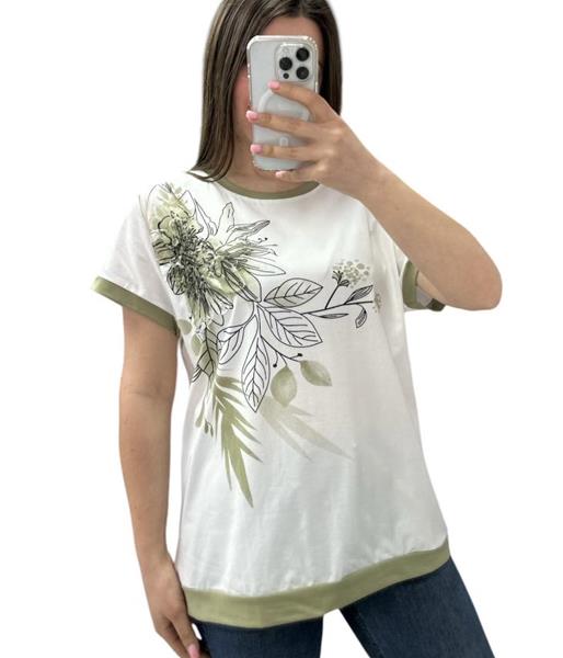 Футболка Ekvato (48-56) 25220 white-mint (лето)
