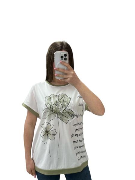 Футболка Ekvato (48-56) 25024 white-mint (лето)