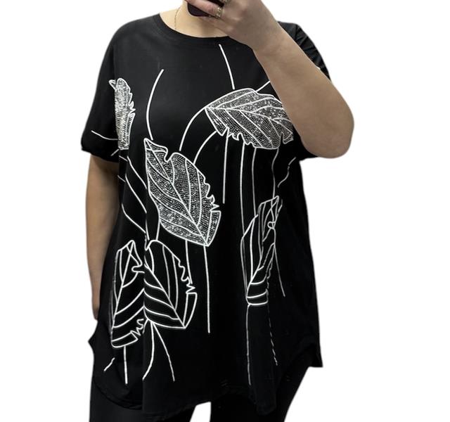Футболка Ekvato (54-64) 25009 black (лето)