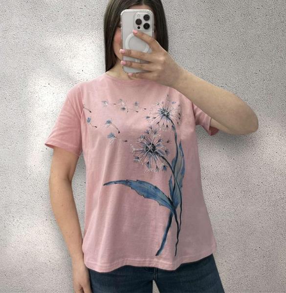 Футболка Ekvato (46-50) 25072 pink (лето)