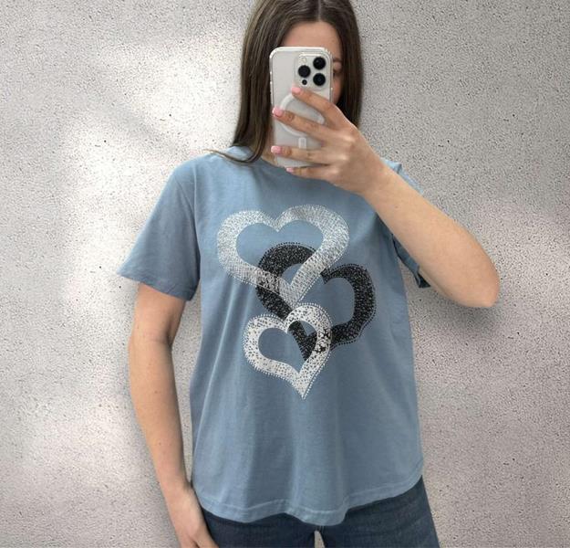 Футболка Ekvato (46-50) 25070 l.blue (лето)