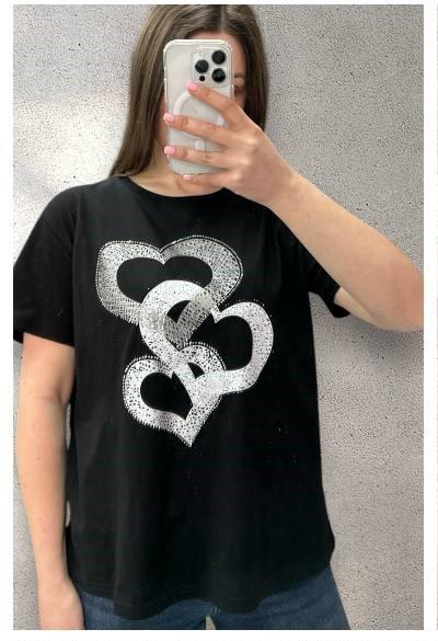Футболка LeVisha (46-50) 25070 black (лето)