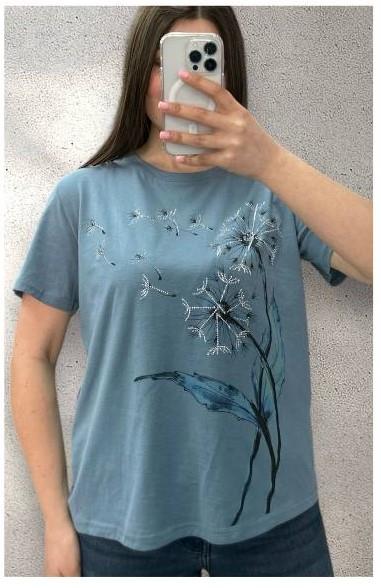 Футболка LeVisha (46-50) 25072 l.blue (лето)
