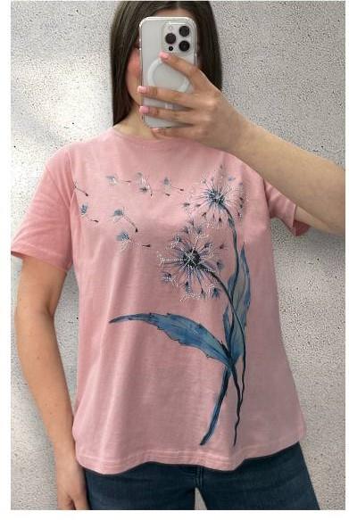 Футболка LeVisha (46-50) 25072 pink (лето)