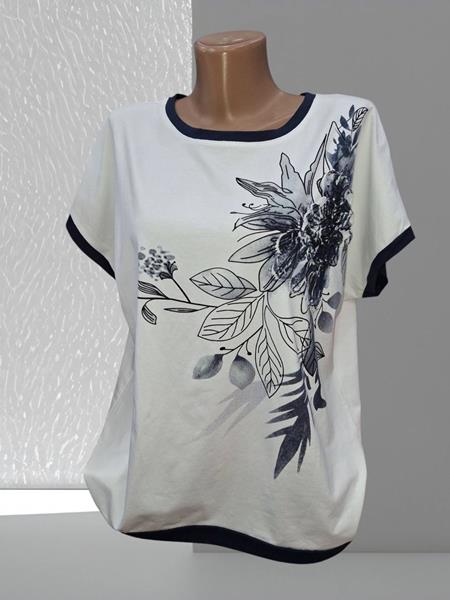 Футболка Shipi (48-56) 25020 white-black (лето)